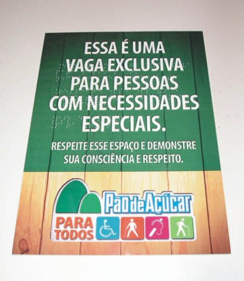 placas sinalização braille com sinalização braille