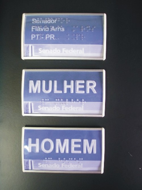  placas sinalização braille com sinalização braille