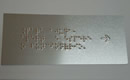 sinalização braille
