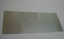 sinalização braille