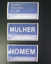  placas sinalização braille com sinalização braille